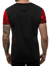 T-Shirt męski czerwony OZONEE JS/SS11017