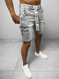 Spodenki męskie jeansowe szare OZONEE DR/TF191