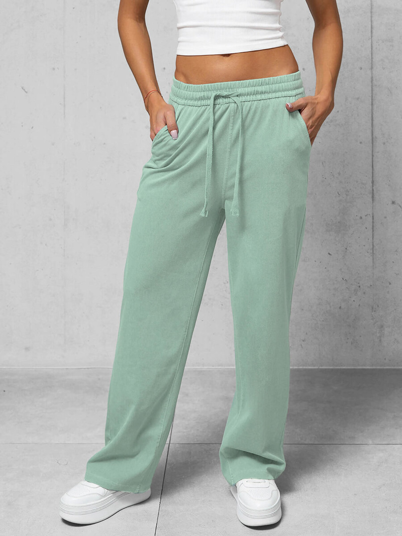 Штани Жіночі джинсові м'ятна OZONEE O/330097