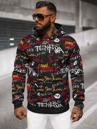 Bluza z kapturem męska czarna OZONEE JS/8B1225/3