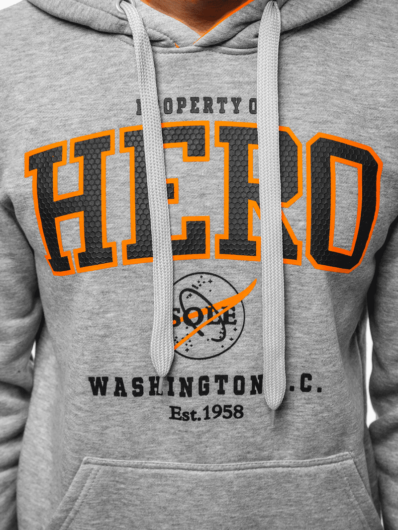 Bluza z kapturem męska szara OZONEE JS/Y10056