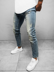 Spodnie jeansowe męskie jasno-niebieskie OZONEE NB/MP0016BC