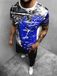 T-Shirt męski niebieski OZONEE JS/SS10929Z