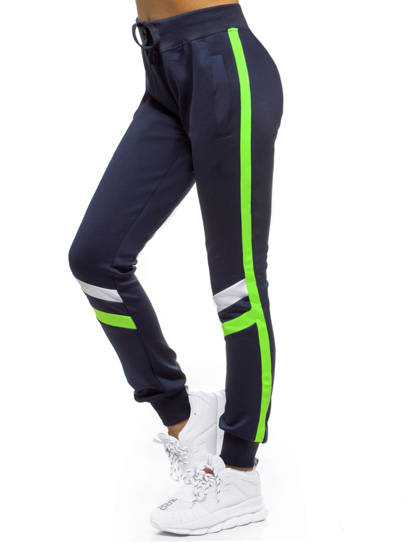 Spodnie dresowe damskie ciemno-granatowe OZONEE JS/JK88115/25