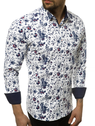 Koszula męska w kwiaty OZONEE EP/K03Z