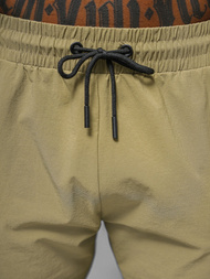 Spodnie męskie chino joggery ciemno-beżowe OZONEE O/PS5520