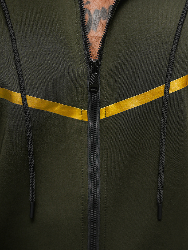 Komplet dresowy męski zielony OZONEE JS/8C8117/29