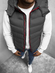 Безрукавка чоловіча Темно-сіра OZONEE N/6875/6