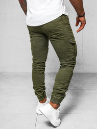 Spodnie męskie joggery zielone OZONEE O/E6979J