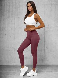 Legginsy damskie ciemno-różowe OZONEE O/K9-JZ