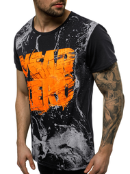 Футболка чоловіча Чорна OZONEE JS/KS1984