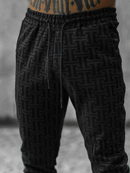 Komplet dresowy męski czarny OZONEE O/D7263/9102