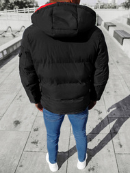 Kurtka zimowa męska pikowana czarna OZONEE JB/JP1163/6Z