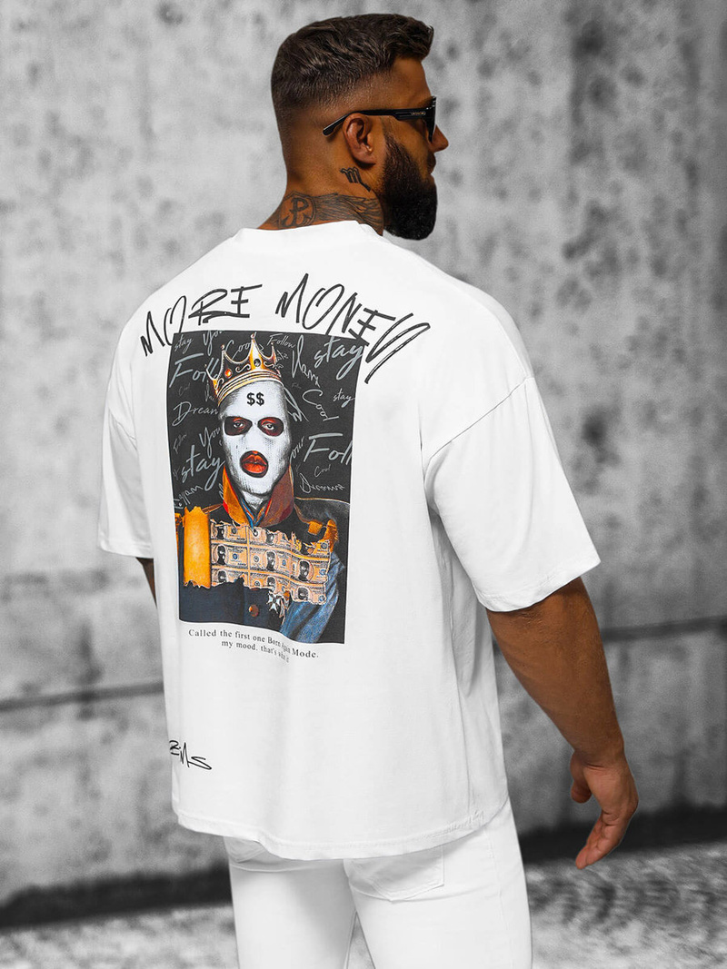 Футболка чоловіча Бiлий OZONEE O/3429