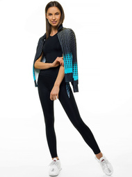 Komplet sportowy trzyczęściowy damski czarny OZONEE O/18802