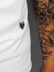 T-Shirt męski biały OZONEE NB/3003