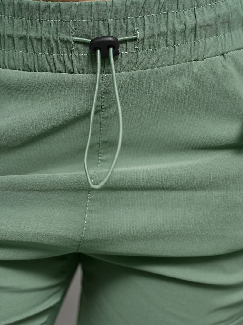 Spodnie damskie z szeroką nogawką khaki OZONEE O/TT00375/2