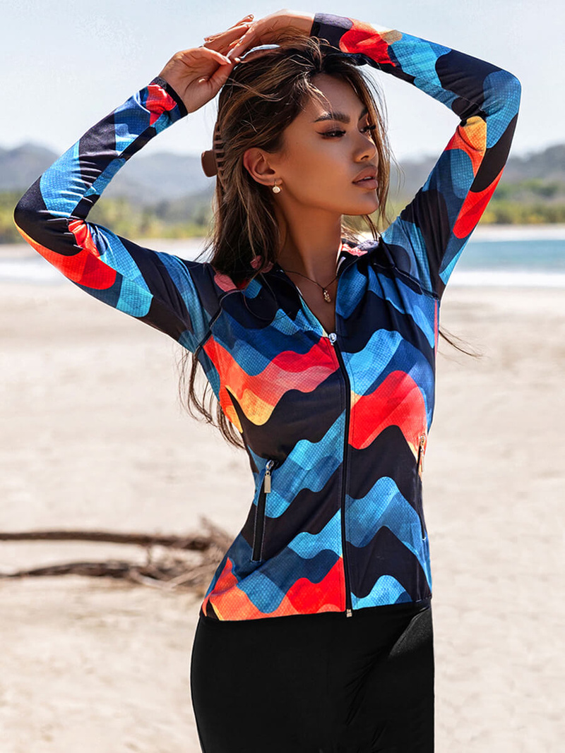 Жіночий спортивний костюм з двох частин Кольоровий OZONEE O/20687Z