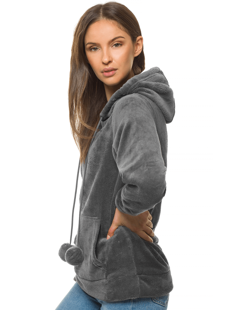 Жіноча Толстовка Темно-Сiра OZONEE JS/HH033/2
