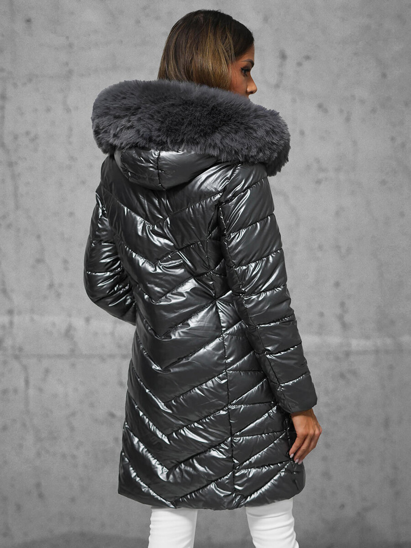 Куртка жіноча графіт OZONEE JS/16M9100/105