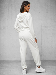 Komplet dresowy damski dwuczęściowy biały OZONEE O/XYS3225