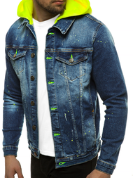 Kurtka męska jeans niebieska OZONEE B/25004