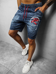 Spodenki męskie jeansowe niebieskie OZONEE JS/KK1075Z