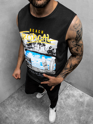 Футболка чоловіча Чорна OZONEE JS/KS2073