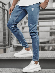 Spodnie męskie jeans niebieskie OZONEE O/4386/02