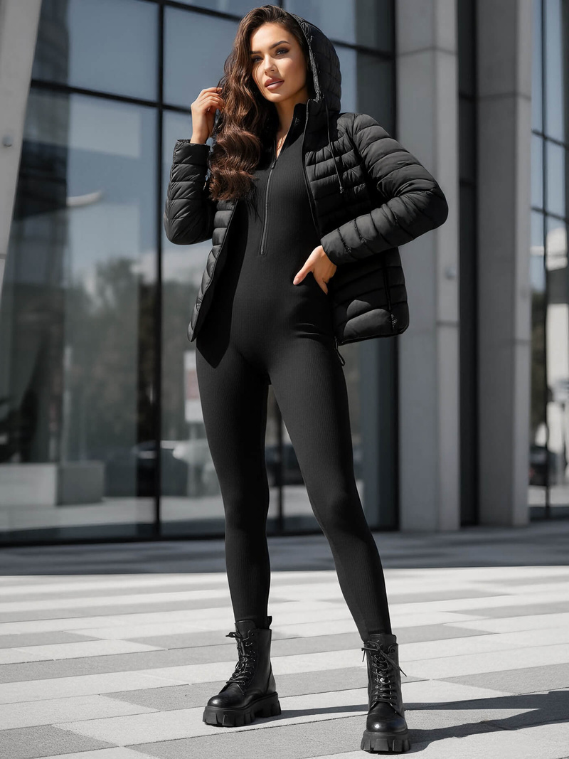 Куртка жіноча чорна OZONEE JS/11Z8226Z