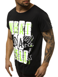 T-Shirt męski czarny OZONEE JS/KS1996