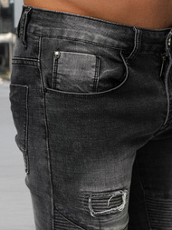 Spodnie jeansowe męskie czarne OZONEE NB/MP0142NZ