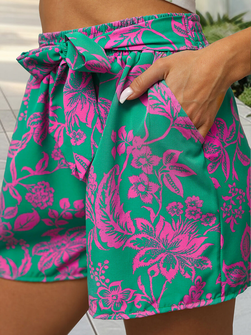 Luźne spodenki damskie zielone OZONEE O/YH77939