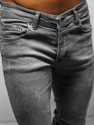 Spodnie jeansowe męskie szare OZONEE E/1234SP