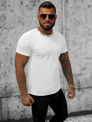 T-shirt męski biały OZONEE JS/8T228/1