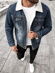 Kurtka męska jeans niebieska OZONEE JB/JP1155Z