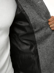 Пальто чоловіче Сiро-Чорний OZONEE O/5627