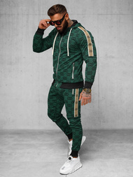 Komplet dresowy męski zielony OZONEE O/FF5053AB