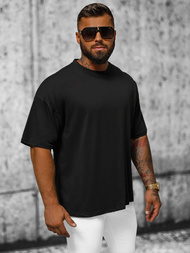 T-shirt męski oversize czarny OZONEE O/3429