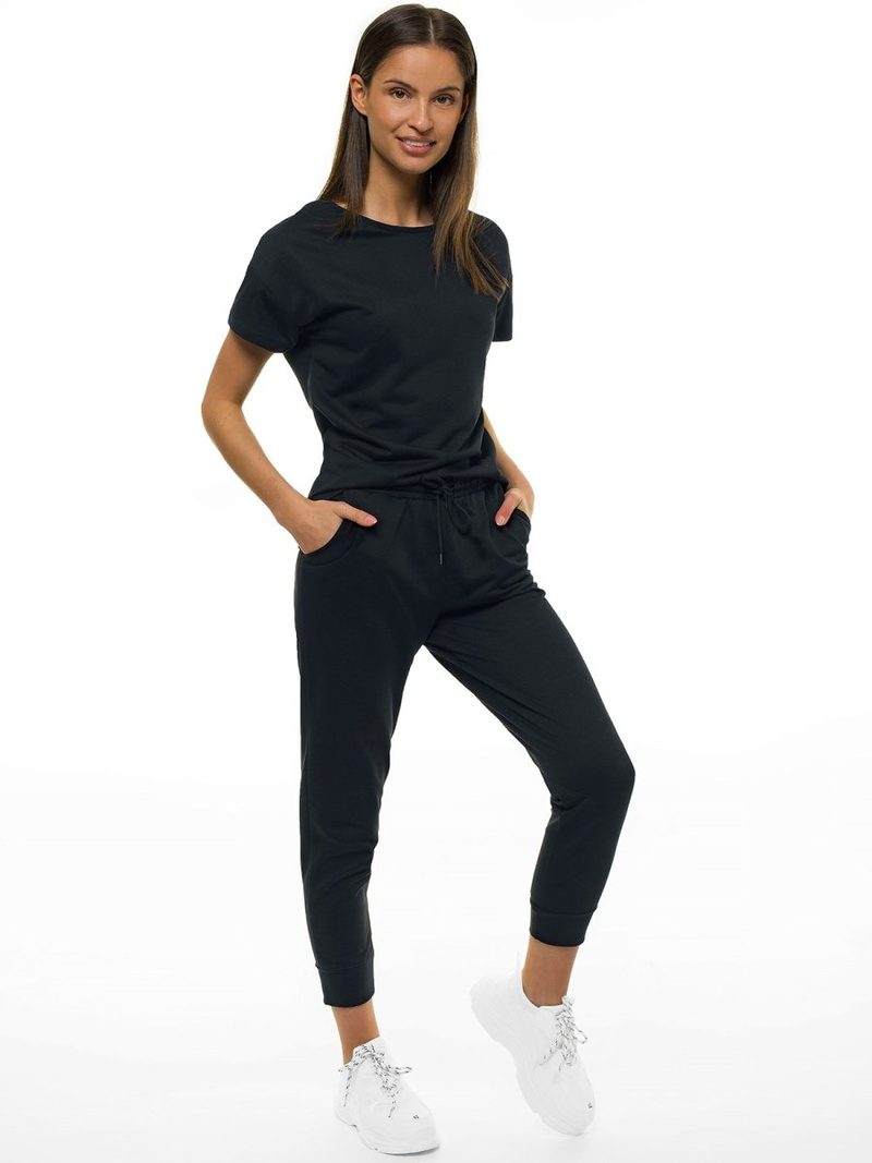 Жіночий спортивний костюм з двох частин Чорнi OZONEE O/MB1002/21