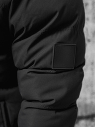 Kurtka zimowa męska pikowana czarna OZONEE JS/5M3120/392