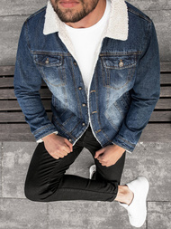 Kurtka męska jeans niebieska OZONEE JB/JP1155Z