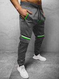 Spodnie dresowe męskie szare OZONEE JS/K10276