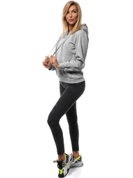 Bluza z kapturem damska szara OZONEE JS/W02