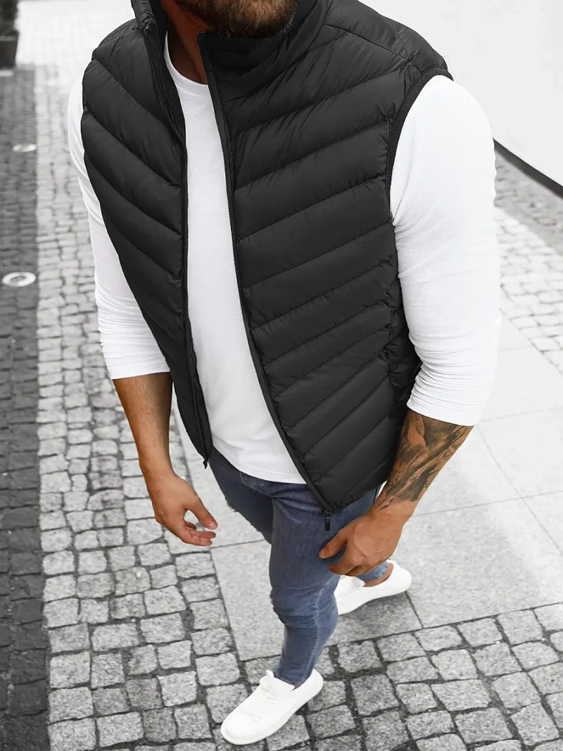 Безрукавка чоловіча Чорна OZONEE JS/M752/392