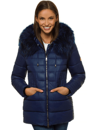 Kurtka zimowa damska granatowa OZONEE O/SW027/2