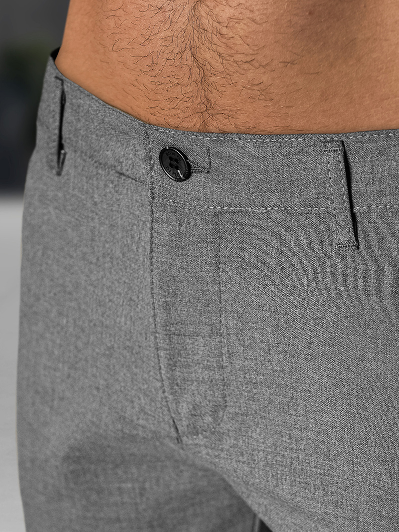 Spodenki męskie chinosy ciemno-szare OZONEE DJ/4400