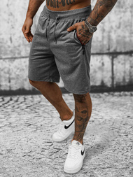 Spodenki dresowe męskie grafitowe OZONEE JS/8K290