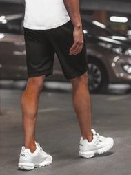 Spodenki dresowe męskie czarne OZONEE O/WW20012/1