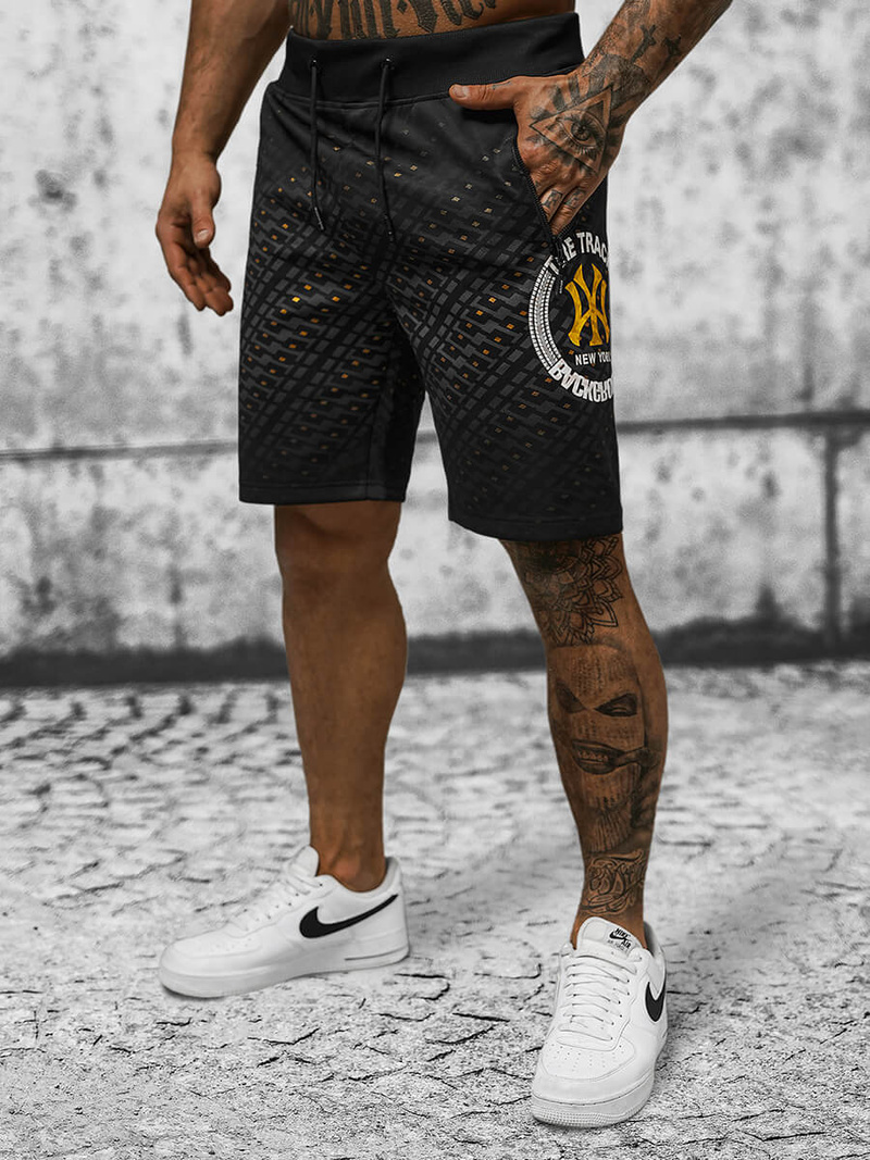 Шорти Чоловічі Чорнi OZONEE JS/8K1129/3